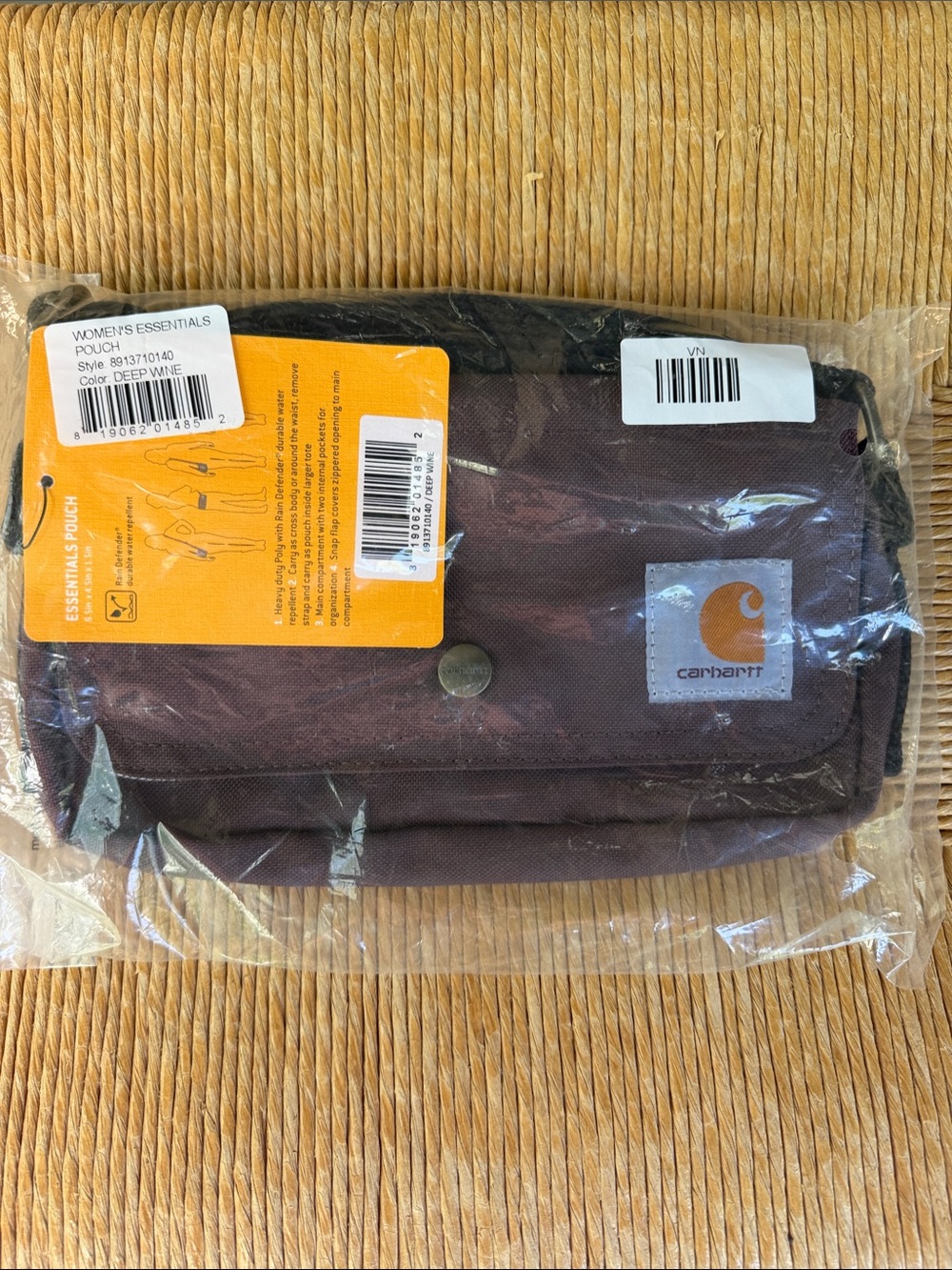 Carhartt Crossbody Horizontal Bag, crossbody or waist pack with removable strap.